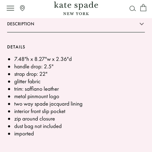 Kate Spade Love Shack Heart Purse In Pomegranate NWT Crossbody Saffiano Leather - Picture 9 of 9